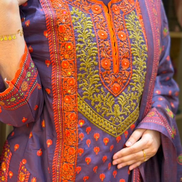 Purple dress cotton